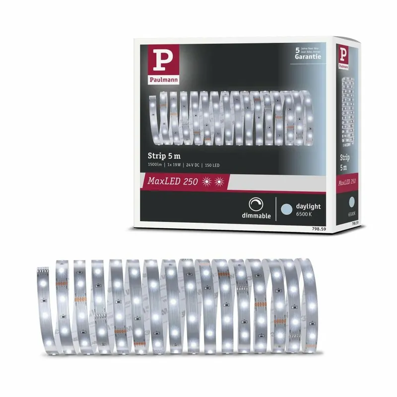 Paulmann MaxLED 250 Strip unbeschichtet 5m Tageslichtweiß Top-Angebot