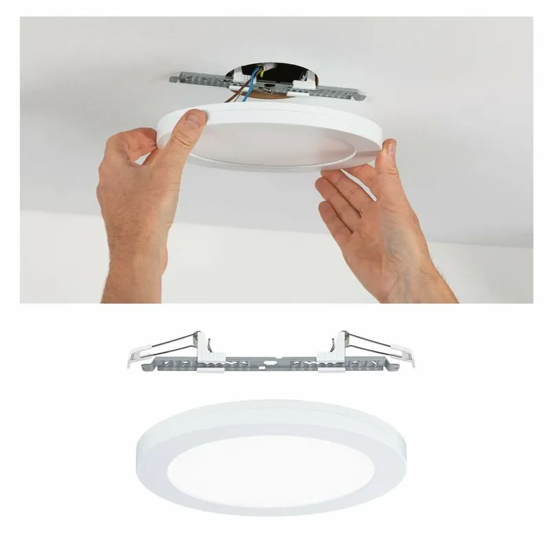 Preiswert Paulmann LED Einbaupanel Cover-it rund 225mm, 16,5W 4000K Weiß matt