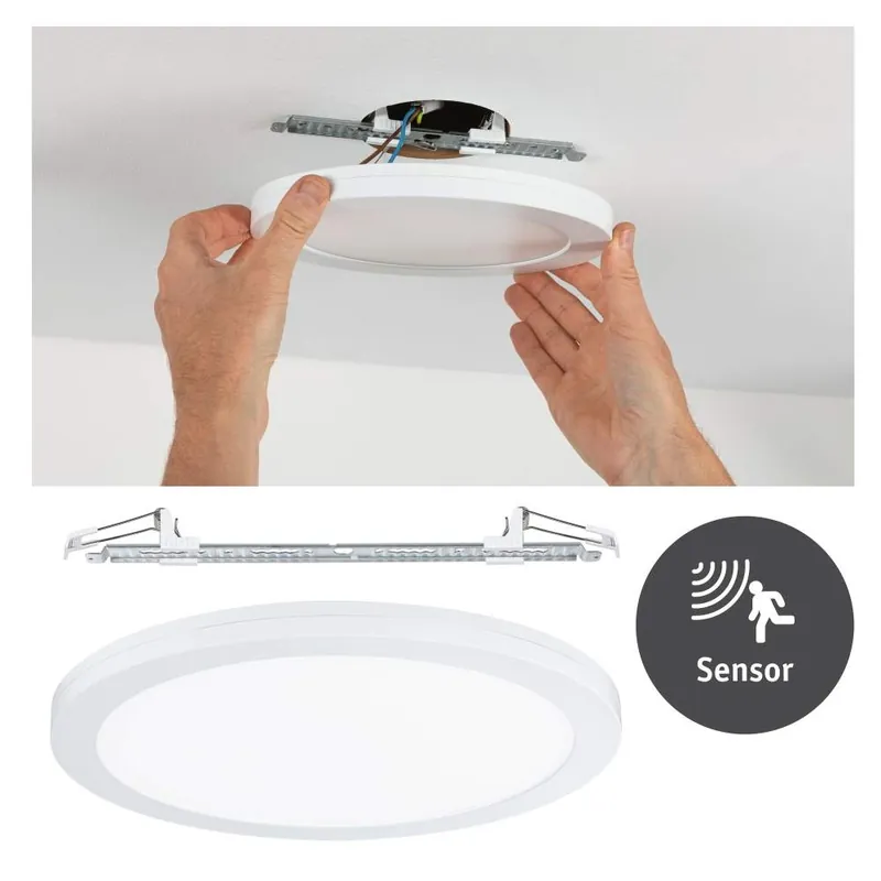 Paulmann LED Einbaupanel Cover-it mit Sensor rund 330mm, 22W 4000K Weiß matt Abverkauf
