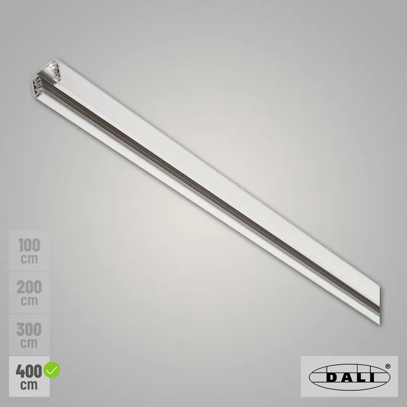 SLV S-TRACK DALI 3-Phasen Stromschiene 4m weiß Aufbauschiene Zertifiziert