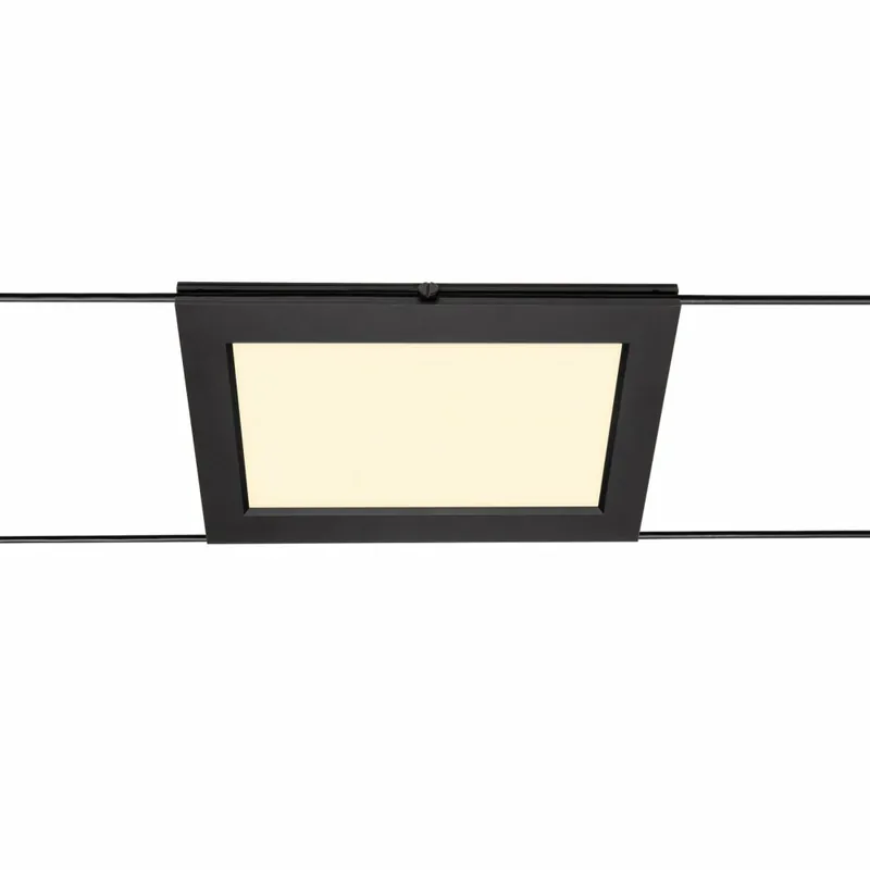 SLV PLYTTA rectangular Seilleuchte schwarz 2700K für TENSEO Niedervolt-Seilsystem Markenprodukt