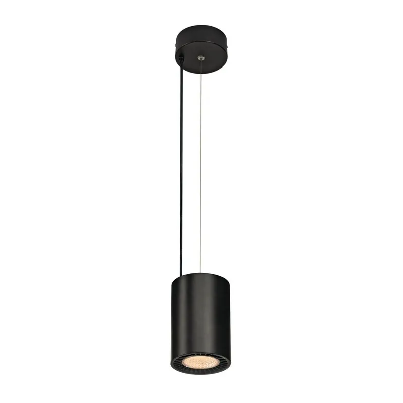 Online Kaufen SLV SUPROS PD Indoor LED Pendelleuchte, rund, schwarz, 3000K, 60° Reflektor, CRI90, 2600lm
