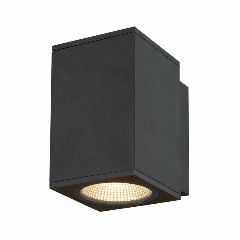 Schnäppchen SLV ENOLA SQUARE M single Outdoor LED Wandaufbauleuchte anthrazit CCT 3000/4000K