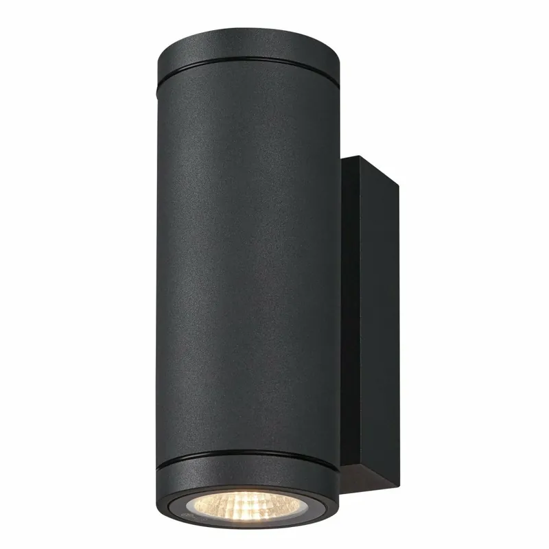 Neuheit SLV ENOLA ROUND UP/DOWN S Outdoor LED Wandaufbauleuchte anthrazit CCT 3000/4000K