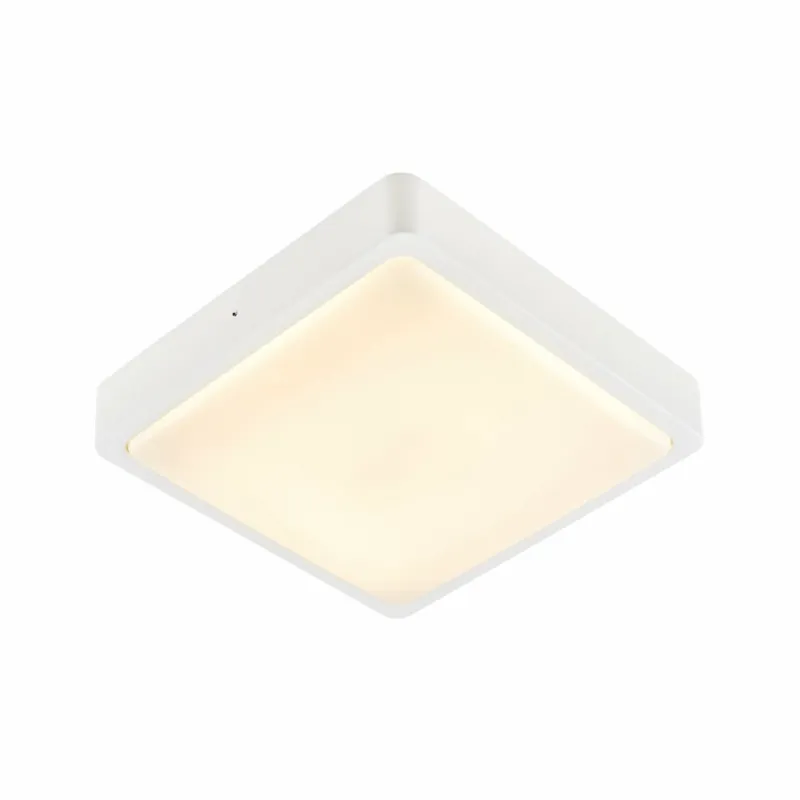 Kracherpreis SLV AINOS SQUARE LED Outdoor Wand- & Deckenleuchte weiß eckig mit Sensor und CCT-Switch IP65 1300lm 18W 230V