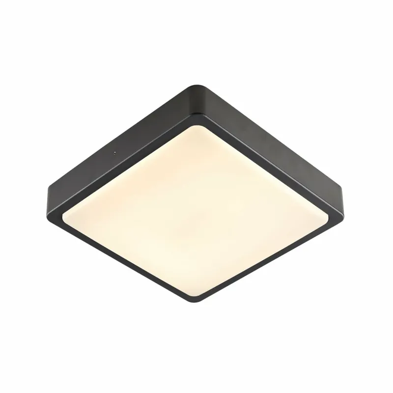 Aktuell SLV AINOS SQUARE LED Outdoor Wand- & Deckenleuchte anthrazit eckig mit Sensor und CCT-Switch IP65 1300lm 18W 230V