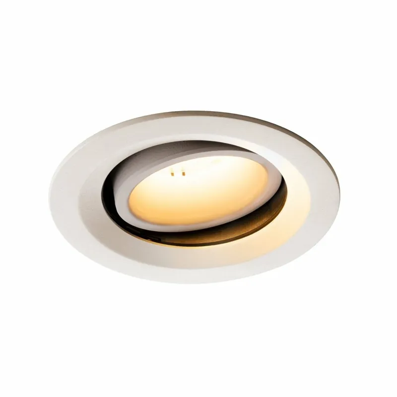 SLV NUMINOS DL M, Indoor LED Deckeneinbauleuchte weiß/weiß 2700K 20° kardanisch dreh- und schwenkbar Meistverkauft