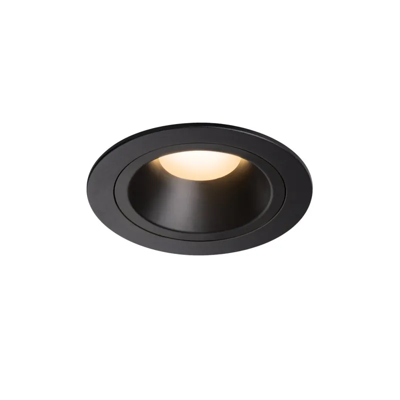 SLV NUMINOS DL M, Indoor LED Deckeneinbauleuchte schwarz/schwarz 3000K 55° Highlight
