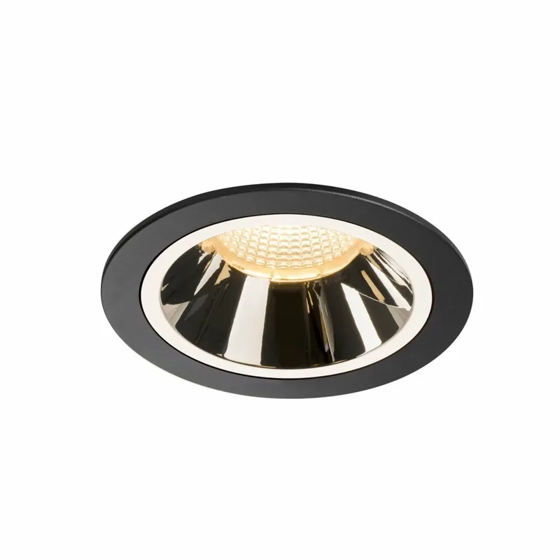 Begrenztes Angebot SLV NUMINOS DL L, Indoor LED Deckeneinbauleuchte schwarz/chrom 3000K 55°