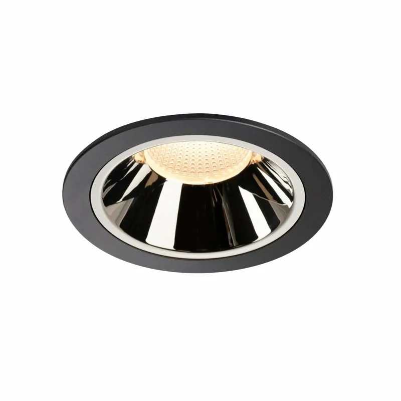 SLV NUMINOS DL XL, Indoor LED Deckeneinbauleuchte schwarz/chrom 3000K 55° Super-Preis
