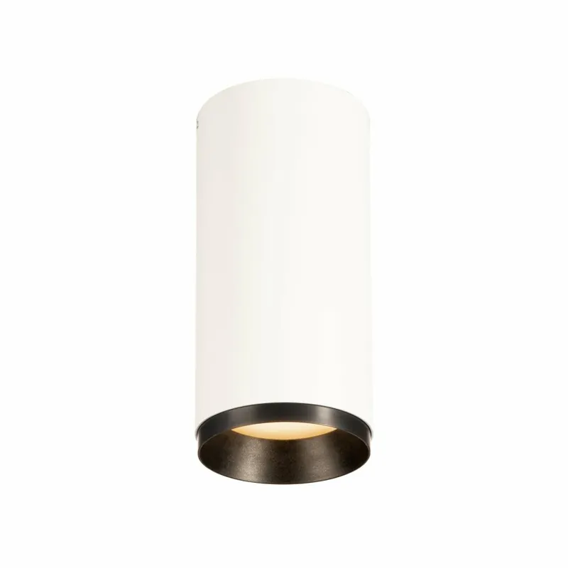 Schneller Versand SLV NUMINOS CL PHASE M, Indoor LED Deckenaufbauleuchte weiß/schwarz 3000K 36°