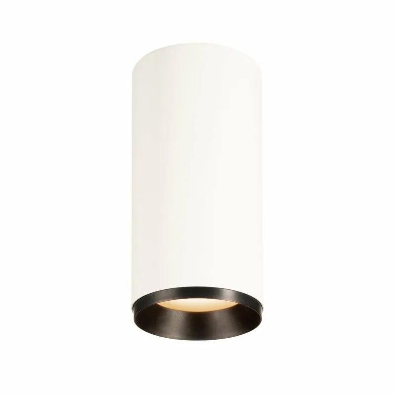 Echt SLV NUMINOS CL PHASE L, Indoor LED Deckenaufbauleuchte weiß/schwarz 3000K 36°