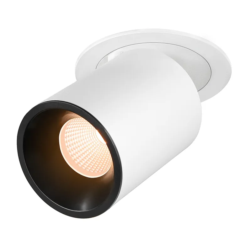 SLV NUMINOS® PROJECTOR L, Deckeneinbauleuchte, 2700 K, 55°, zylindrisch, weiß / schwarz Bestpreis