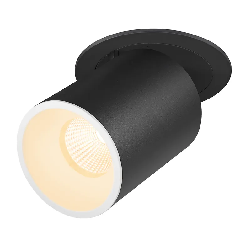 Neue Ware SLV NUMINOS® PROJECTOR L, Deckeneinbauleuchte, 3000 K, 55°, zylindrisch, schwarz / weiß