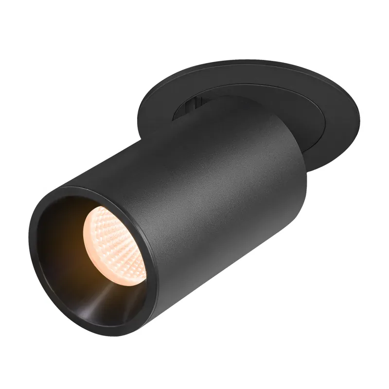 Top-Angebot SLV NUMINOS® PROJECTOR M, Deckeneinbauleuchte, 2700 K, 20°, zylindrisch, schwarz / schwarz