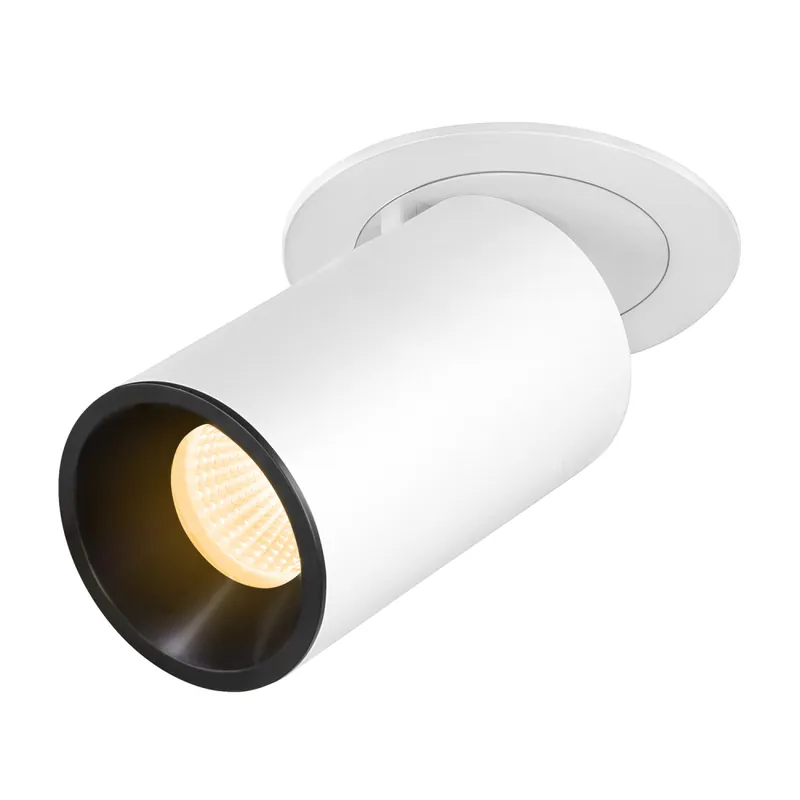 Preis Gesenkt SLV NUMINOS® PROJECTOR M, Deckeneinbauleuchte, 3000 K, 55°, zylindrisch, weiß / schwarz