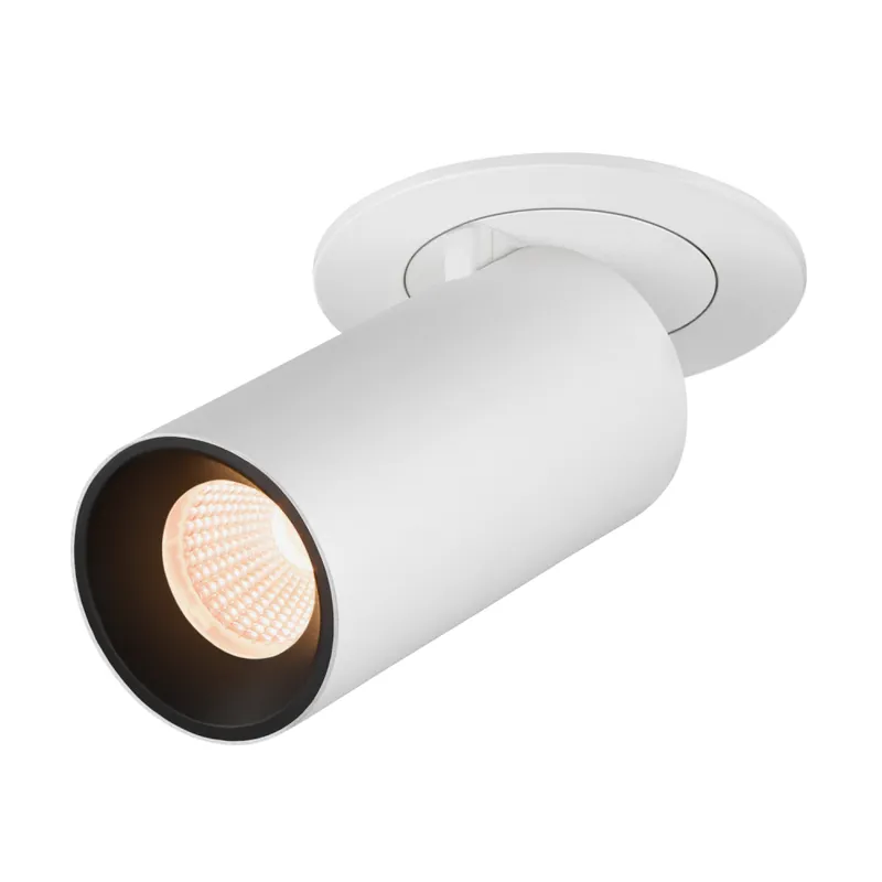Markenware SLV NUMINOS® PROJECTOR S, Deckeneinbauleuchte, 2700 K, 55°, zylindrisch, weiß / schwarz
