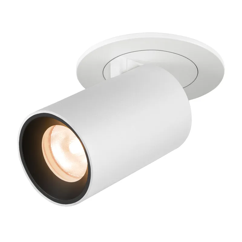 Top-Preis SLV NUMINOS® PROJECTOR XS, Deckeneinbauleuchte, 2700 K, 55°, zylindrisch, weiß / schwarz