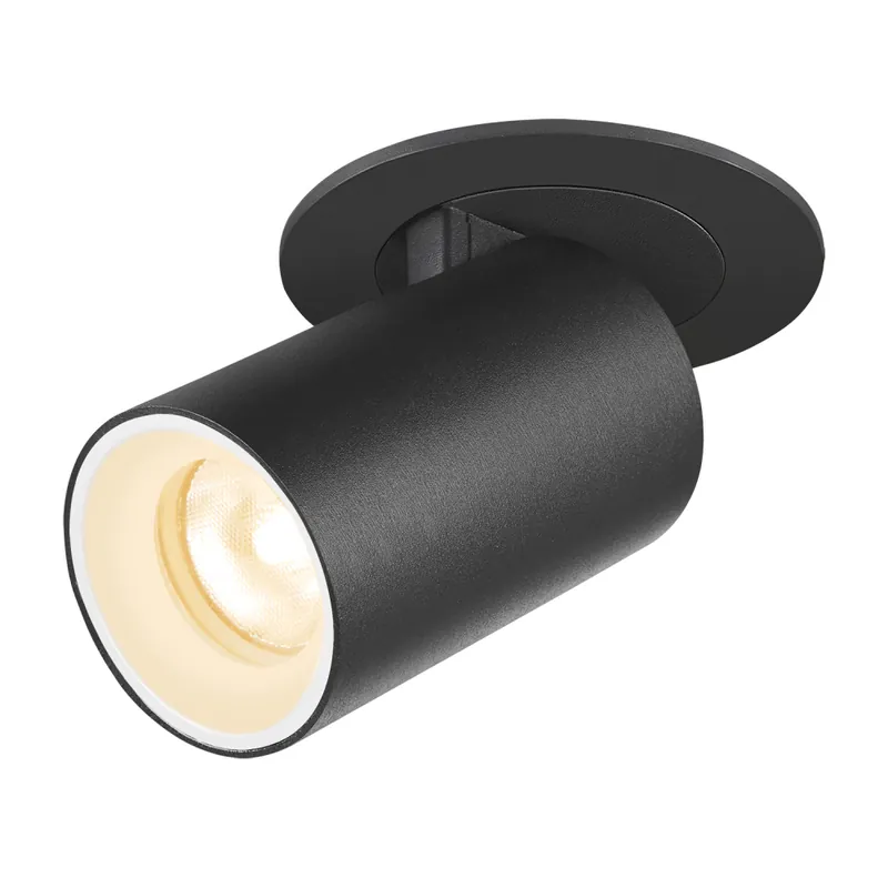 Expressversand SLV NUMINOS® PROJECTOR XS, Deckeneinbauleuchte, 3000 K, 20°, zylindrisch, schwarz / weiß