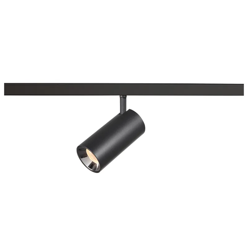 SLV NUMINOS® S 48V TRACK, DALI, Spot, schwarz / chrom, 16W, 960lm, 2700K, CRI90, 20° Echt