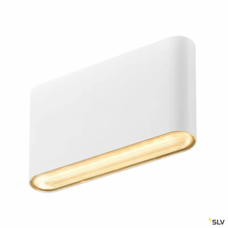 Kostenloser Rückversand SLV LED Außenwandleuchte OVAL 14 WL weiß Up & Down 6W IP65 CCT 2700/3000K
