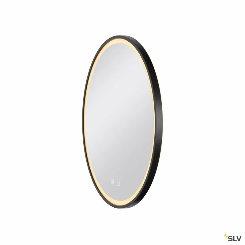 SLV TRUKKO 60, Spiegel Ø 60 cm, chrom, schwarzer rand Ausverkauf