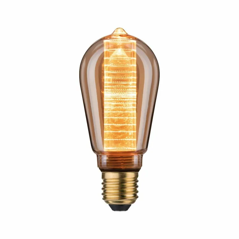 Heißes Angebot Paulmann Inner Glow Edition LED Kolben Innenkolben Ringmuster E27 230V 120lm 3,6W 1800K dimmbar Gold