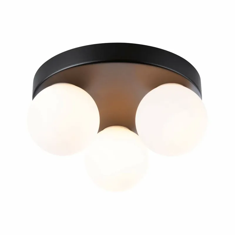 Abverkauf Paulmann Selection Bathroom Deckenleuchte Gove IP44 G9 230V max. 3x20W dimmbar Schwarz matt#Satin