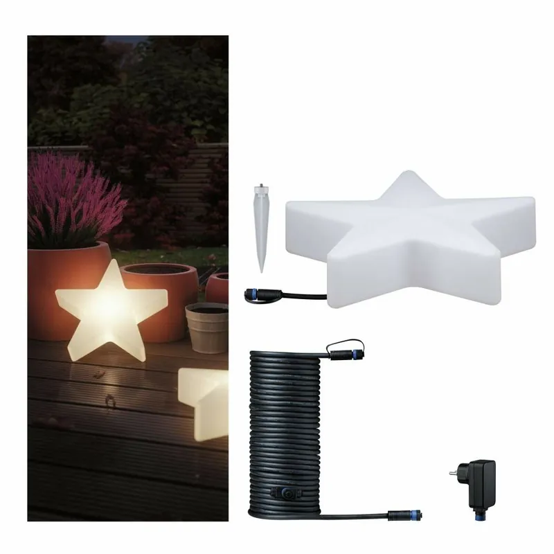Paulmann Plug & Shine Bundle LED Lichtobjekt Star inkl. 10m-Kabel und Trafo Saisonangebot
