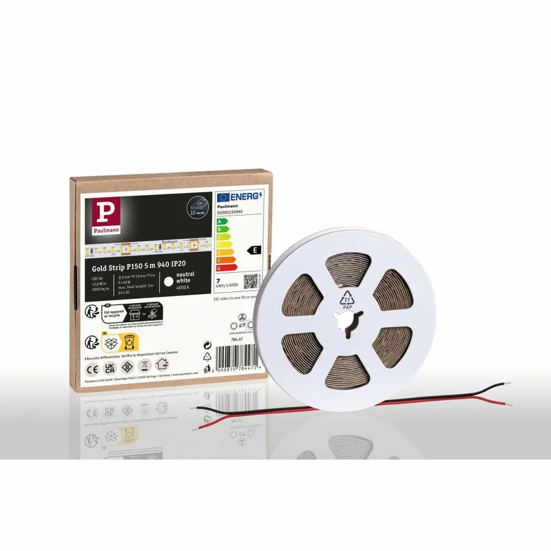 Preiswert Paulmann Pro LED Strip Gold P150 940 5m 62W 1600lm/m 160LEDs/m 4000K