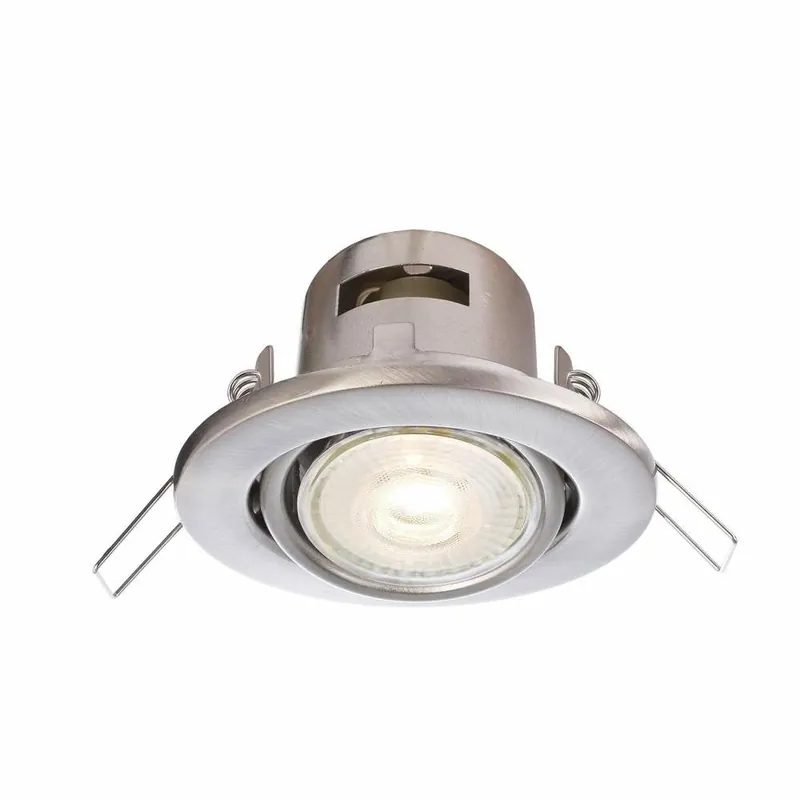 Super-Preis Deko-Light Deckeneinbauring, Deneb, 1x max. 50 W GU10, Silber, 220-240 V/AC, 50 / 60 Hz