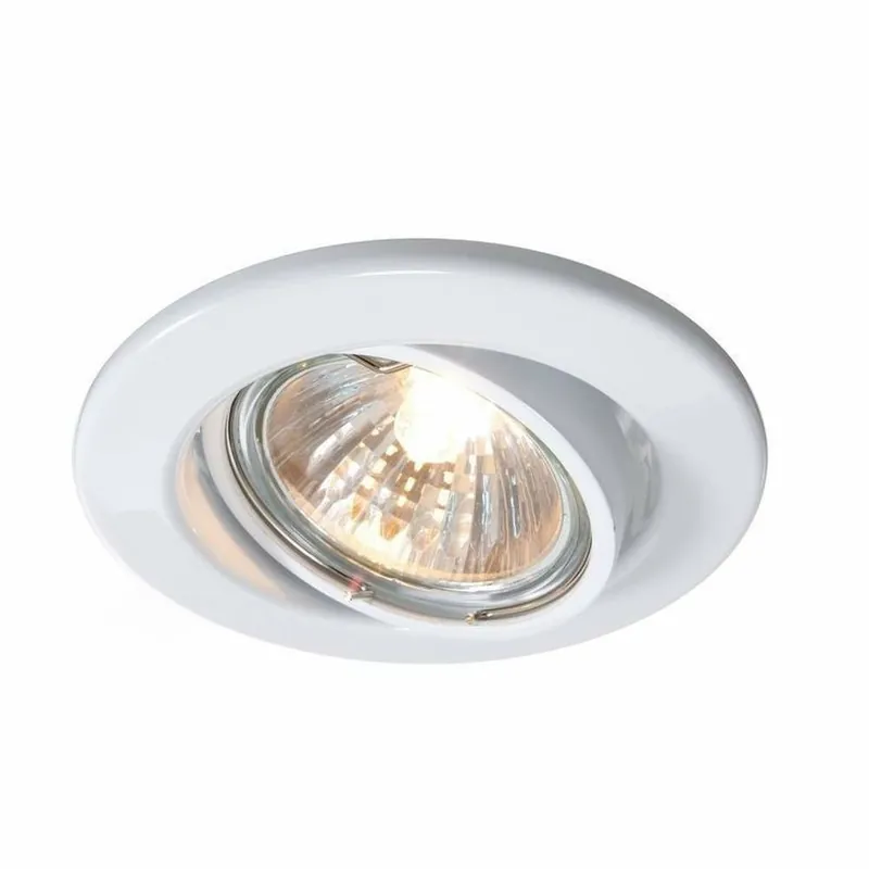 Deko-Light Deckeneinbauring, Basic Rund, Tilt, 1x max. 35 W GU10, Weiß, 220-240 V/AC, 50 / 60 Hz Saisonangebot