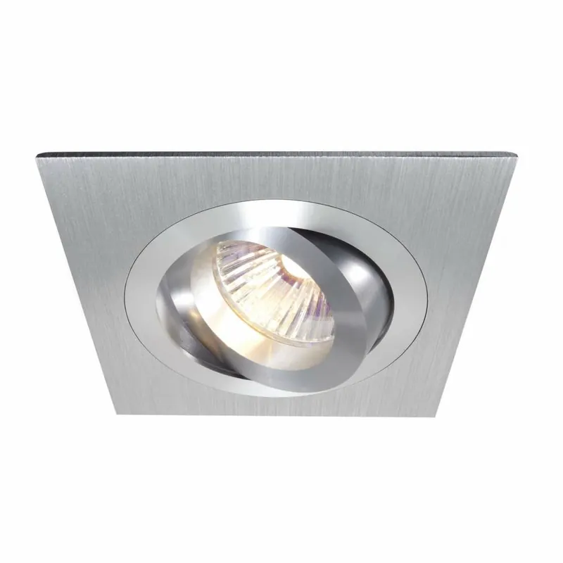 Deko-Light Deckeneinbauring, Modula I Eckig, Tilt, 1x max 35 W MR16, Silber, Spannungskonstant, 12 V/AC/DC Versand Am Gleichen Tag