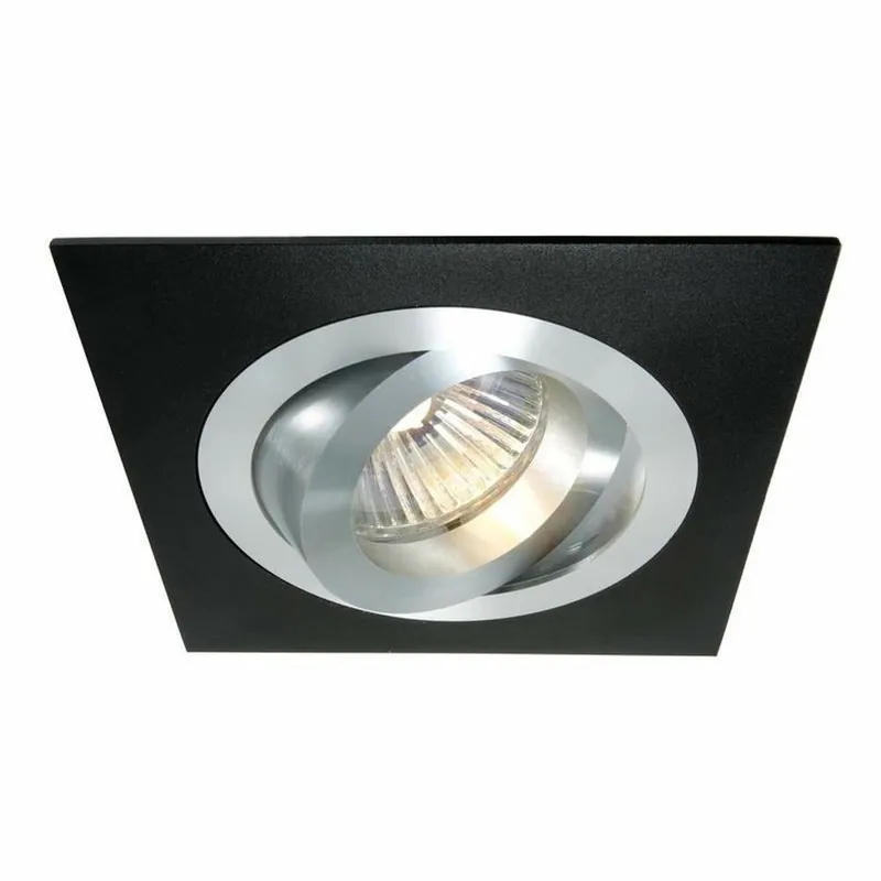 Neuheit Deko-Light Deckeneinbauring, Modula I Eckig, Tilt, 1x max 50 W MR16, Schwarz, Spannungskonstant, 12 V/AC/DC