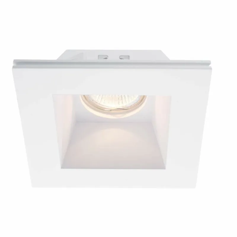Deko-Light Deckeneinbauring, Gypsum Square, 1x max 50 W MR16, Weiß, Spannungskonstant, 12 V/AC/DC Sonderangebot