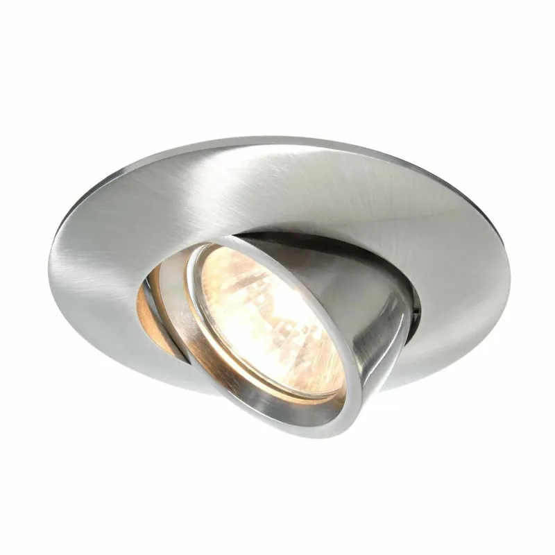 Versand Am Gleichen Tag Deko-Light Deckeneinbauring, Swing Rund, Tilt, 1x max 50 W MR16, Silber, Spannungskonstant, 12 V/AC/DC