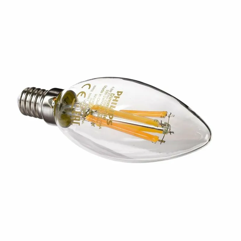 Philips, Leuchtmittel, Classic LEDCandle, E14, 230 V/AC, 2200-2700 K, 270 Grad, 3.4 W Preisknaller