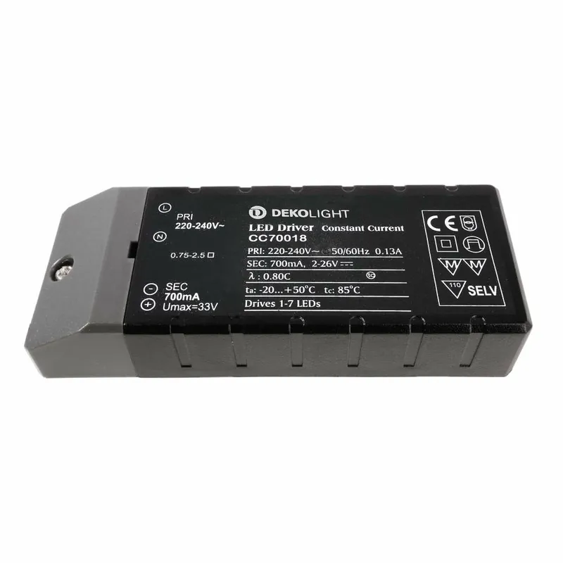 Deko-Light Deko-Light, Netzgerät (CC, DC), BASIC, CC, CC70018/18W, Stromkonstant, 1,4-18,0 W, 220-240 V/AC, Aus Super-Preis