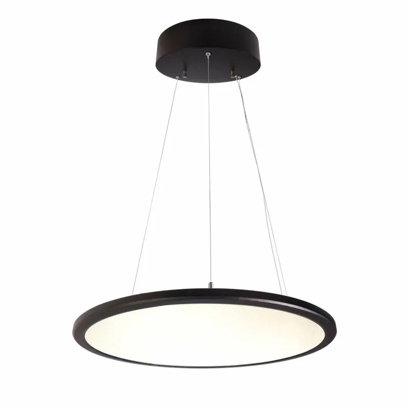 Deko-Light Pendelleuchte, LED Panel transparent Rund 580 mm, 53 W, DIM, 3000 K, Schwarz, 220-240 V/AC, 50 / 60 Expressversand