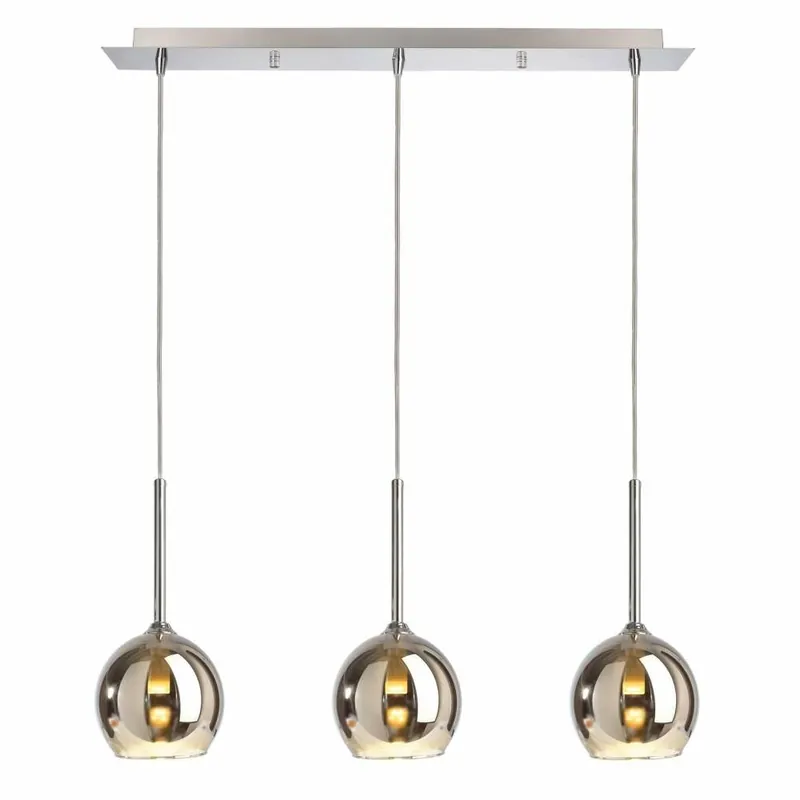 Deko-Light Pendelleuchte, Bunda, 3x max. 28 W G9, Silber, 220-240 V/AC, 50 / 60 Hz Beliebt