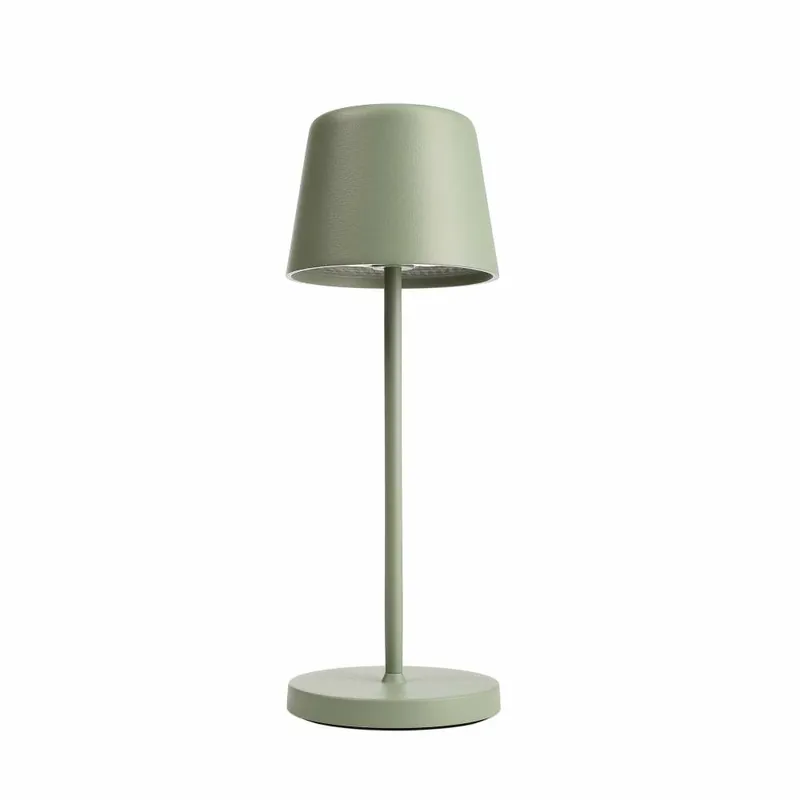 Preiswert Deko-Light LED Akku-Tischleuchte Canis Mini graugrün dimmbar 2,3W 110lm 2200/3000K IP65