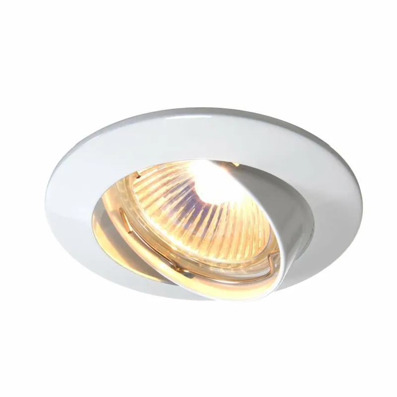 Deko-Light Deckeneinbauring, Style Round, Tilt, 1x max 35 W MR16, Weiß, Spannungskonstant, 12 V/AC/DC Kostenfreie Lieferung