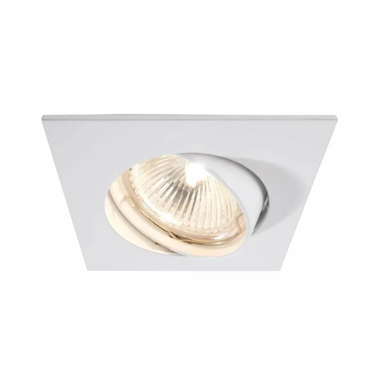 Top-Seller Deko-Light Deckeneinbauring, Style Square, Tilt, 1x max 50 W MR16, Weiß, Spannungskonstant, 12 V/AC/DC