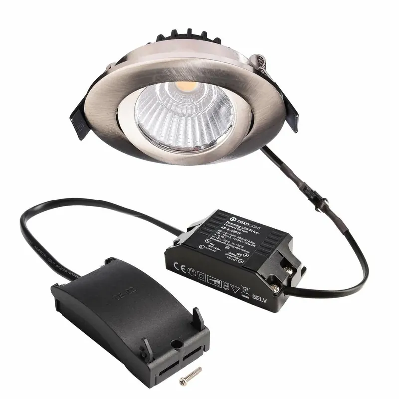 Deko-Light Deckeneinbauleuchte, Dione, 8,5 W, DIM, 4000 K, Nickel, 220-240 V/AC, 50 / 60 Hz Aktuell
