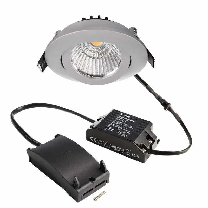 Angebot Deko-Light Deckeneinbauleuchte, Dione, 8,5 W, DIM, 2700 K, Silber, 220-240 V/AC, 50 / 60 Hz
