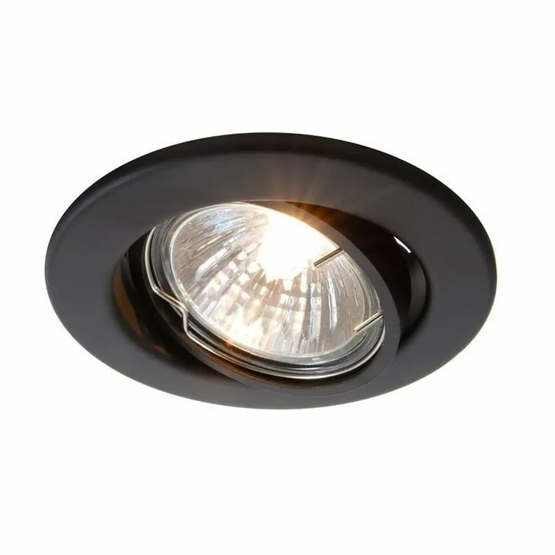 Deko-Light Deckeneinbauring, Basic Rund, Tilt, 1x max 50 W MR16, Schwarz, Spannungskonstant, 12 V/AC/DC Top-Preis