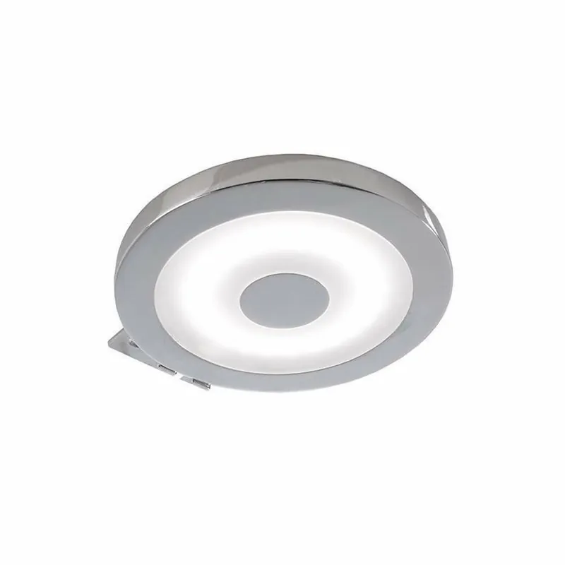 Deko-Light Möbelaufbauleuchte, Spiegel Rund, 4,5 W, 4000 K, Silber, Mini AMP, Spannungskonstant, 12 V/DC Preisreduziert
