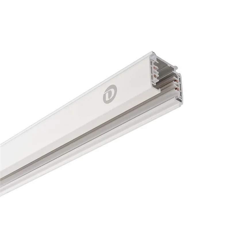 Deko-Light 3-Phasen Schienensystem, D Line Aufbaustromschiene 1m, Verkehrsweiß RAL 9016, 220-240 V/AC Neu