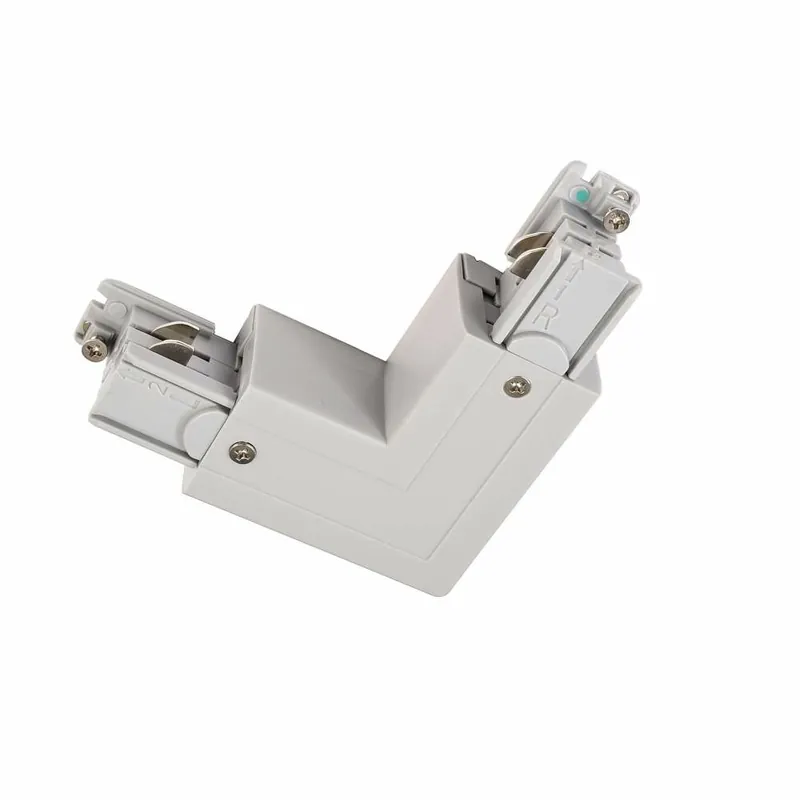 Deko-Light 3-Phasen Schienensystem, D Line 90°-Verbinder links-rechts mit Wechselmechanik, Fenstergrau RAL 7040 Preis Gesenkt