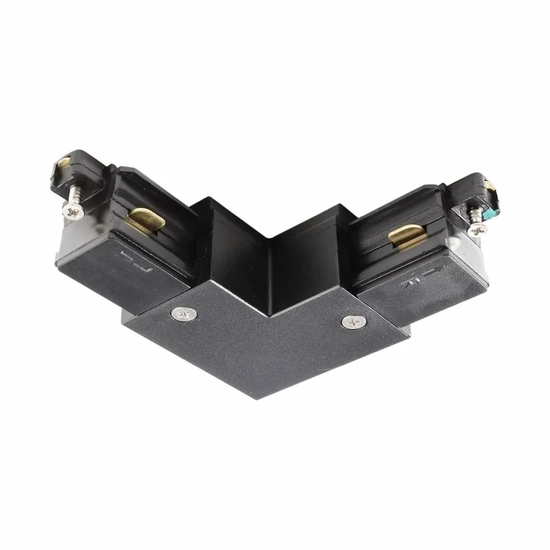 Neue Ware Deko-Light 1-Phasen Schienensystem, D One 90°-Verbinder, rechts, schwarz, Schwarz, 220-240 V/AC